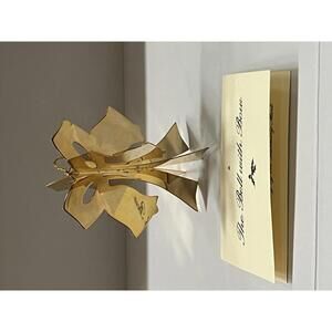 Danbury Mint Vintage 23k Gold Plated Christmas Ornament 1984